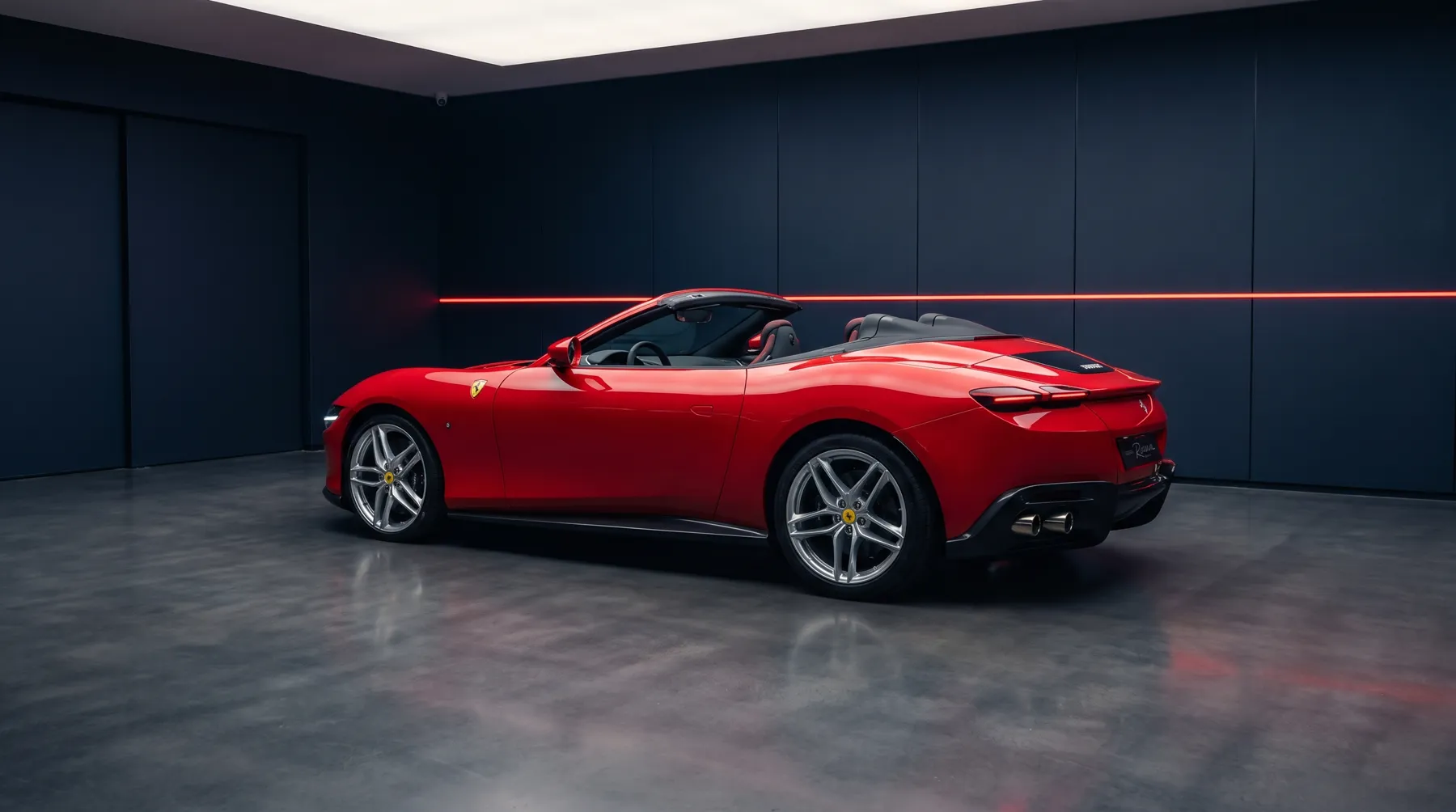 2025 Ferrari Roma Spider, rear three-quarter view
