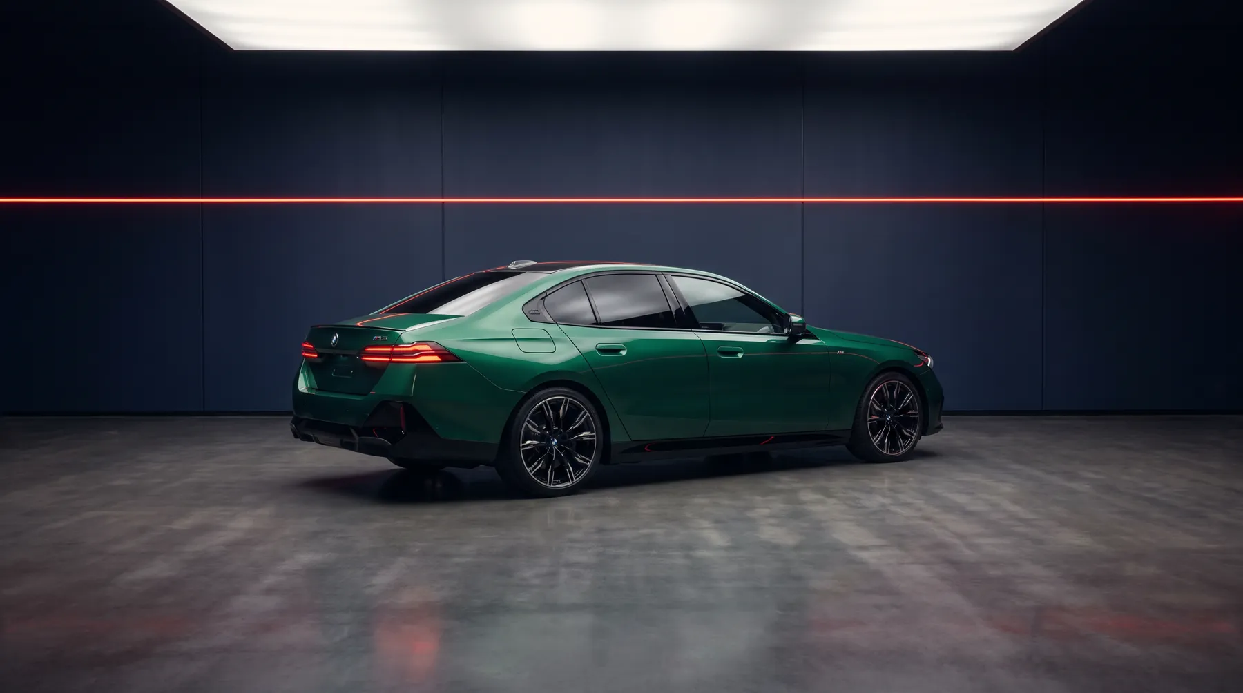 2025 BMW M5, rear three-quarter view