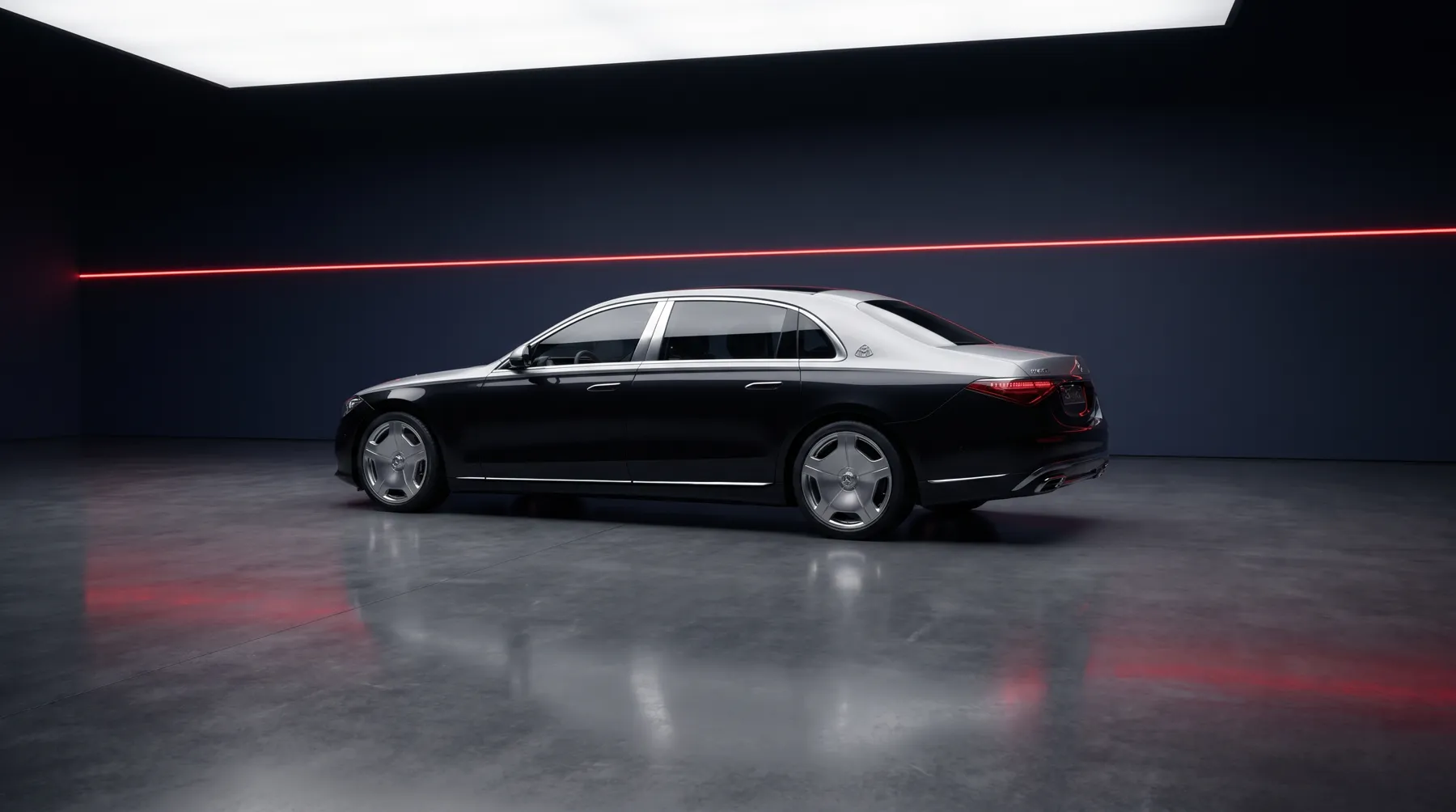 2025 Mercedes-Benz Maybach S 680, rear three-quarter view