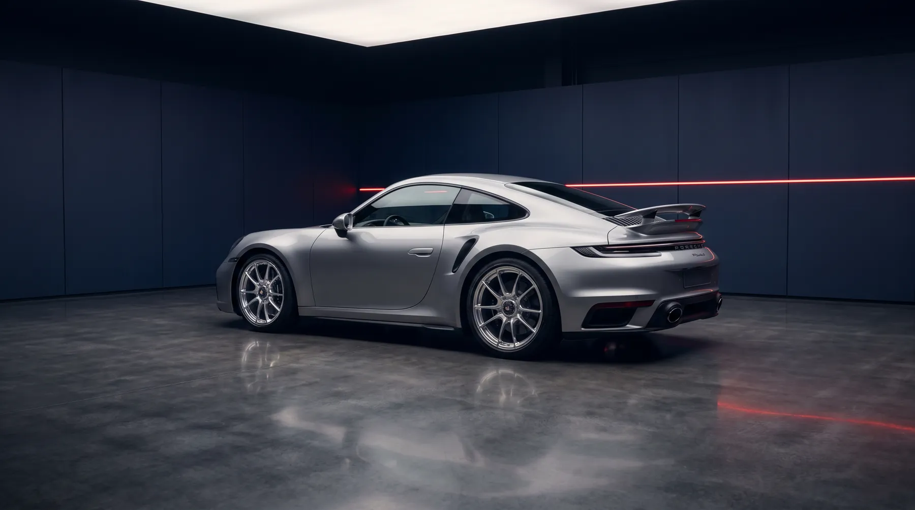 2026 Porsche 911 Turbo S, rear three-quarter view