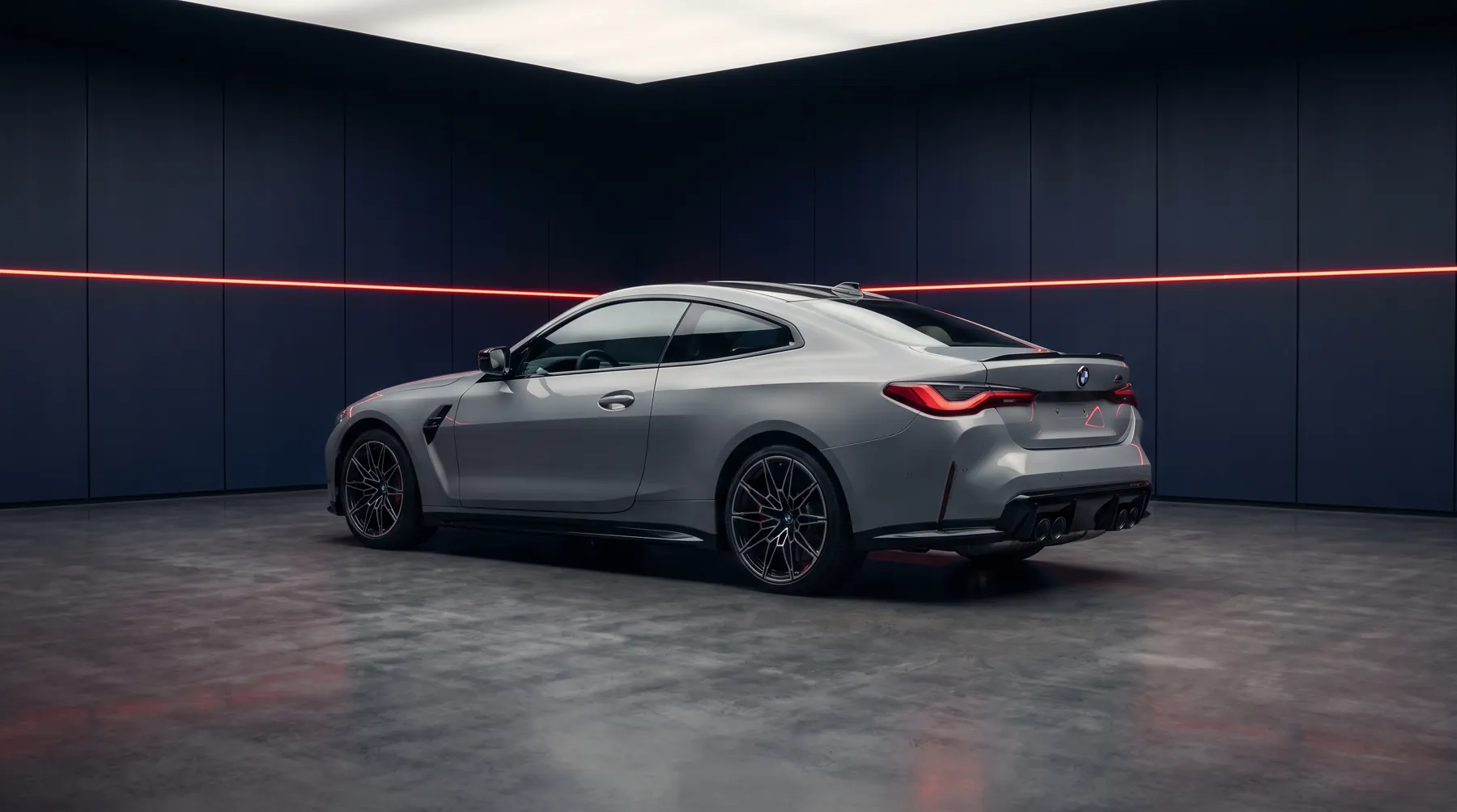 2026 BMW M4 Competition xDrive, rear three-quarter view
