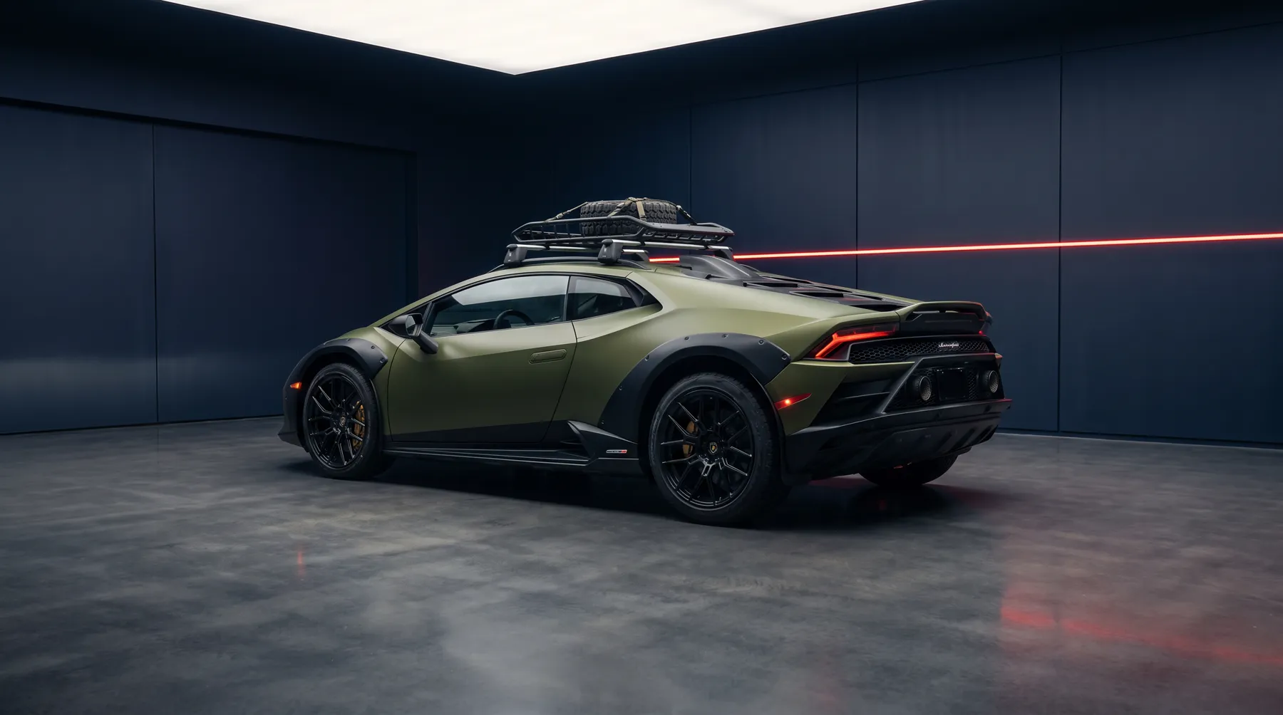 2024 Lamborghini Huracan Sterrato, rear three-quarter view