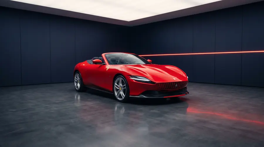 2025 Ferrari Roma Spider in Rosso Corsa
