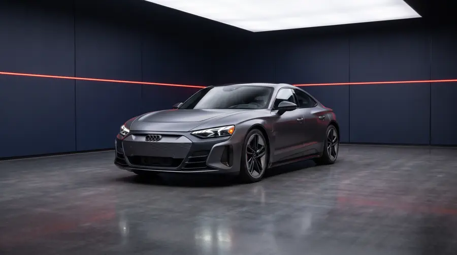2025 Audi RS e-tron GT performance in Daytona Grey Matte