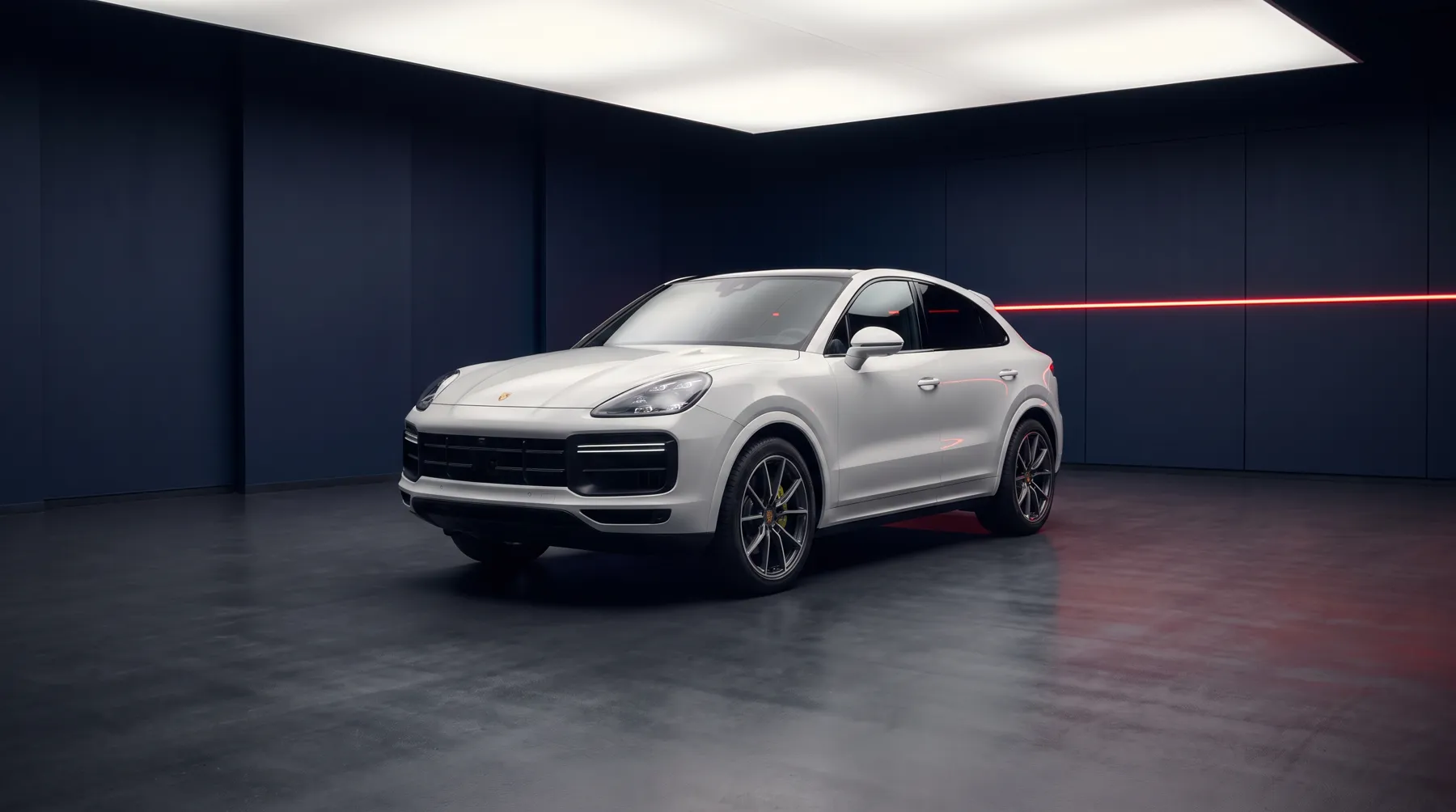 2025 Porsche Cayenne Turbo E-Hybrid Coupe, front three-quarter view